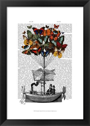 Framed Butterfly Airship Print