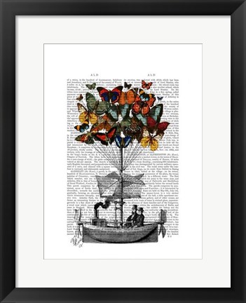 Framed Butterfly Airship Print