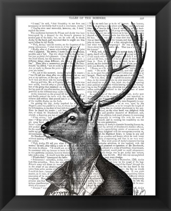 Framed Deer Portrait 2 Print