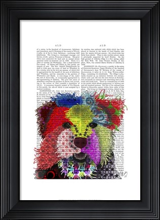 Framed Yorkshire Terrier - Patchwork Print