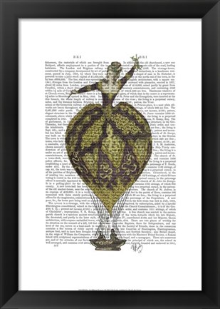 Framed Hot Air Balloon Woman 1 Print