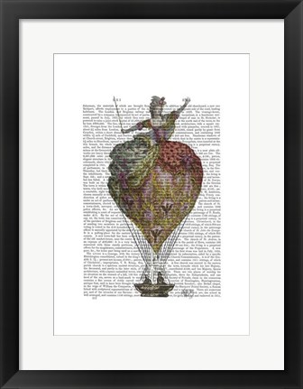 Framed Hot Air Balloon Woman 3 Print