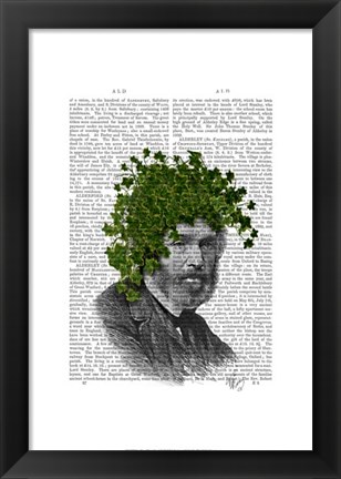 Framed Ivy Head Plant Head Print