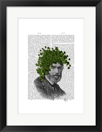 Framed Ivy Head Plant Head Print