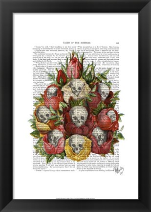 Framed Bouquet of Skulls Print