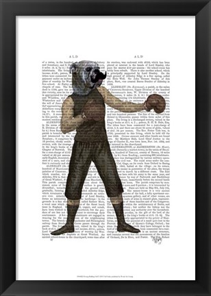 Framed Boxing Bulldog Full Print