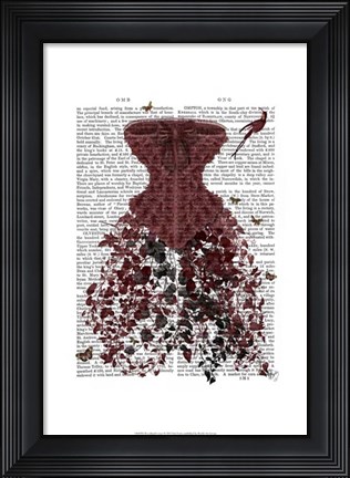 Framed Woodland Corset Print