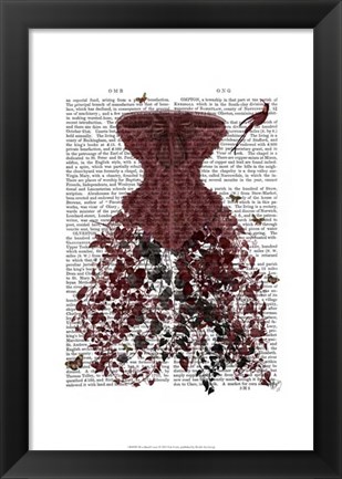 Framed Woodland Corset Print