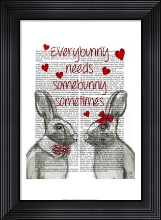Framed Everybunny Print