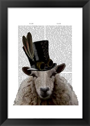 Framed Steampunk Sheep Print