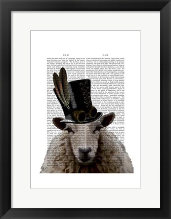 Framed Steampunk Sheep Print