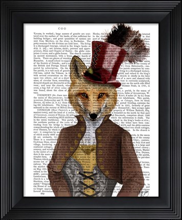 Framed Vivienne Steampunk Fox Print