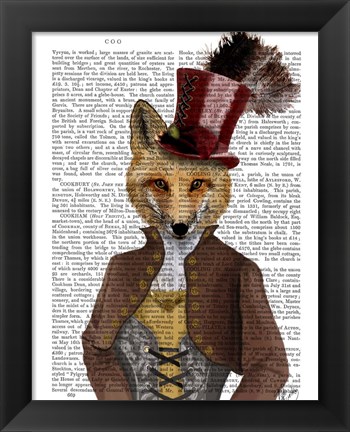 Framed Vivienne Steampunk Fox Print