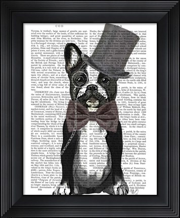 Framed Monsieur Bulldog Print