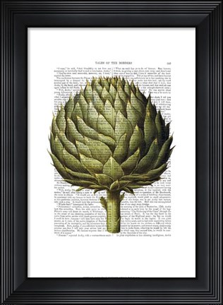 Framed Globe Artichoke Print 2 Print