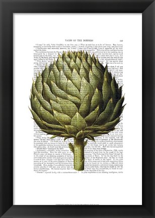 Framed Globe Artichoke Print 2 Print