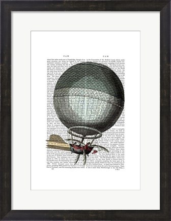Framed Blanchard Vintage Hot Air Balloon Print