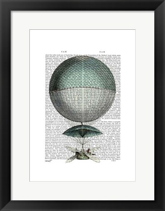 Framed Vaisseau Volant Hot Air Balloon Print