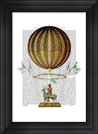 Framed Hot Air Balloon Zephire Print