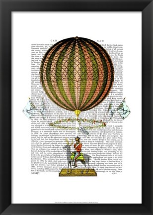 Framed Hot Air Balloon Zephire Print