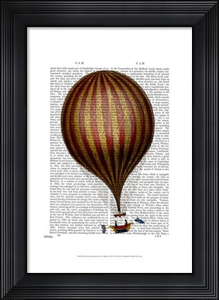 Framed Royal Nassau Balloon Hot Air Balloon Print