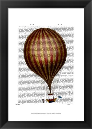 Framed Royal Nassau Balloon Hot Air Balloon Print