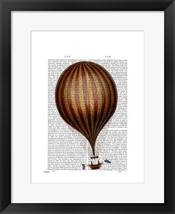 Framed Royal Nassau Balloon Hot Air Balloon Print