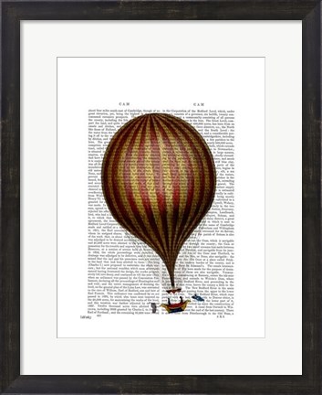 Framed Royal Nassau Balloon Hot Air Balloon Print