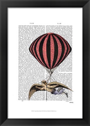 Framed Vintage Flying Machine Print