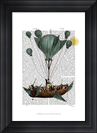 Framed Diligenza Per La Luna Print