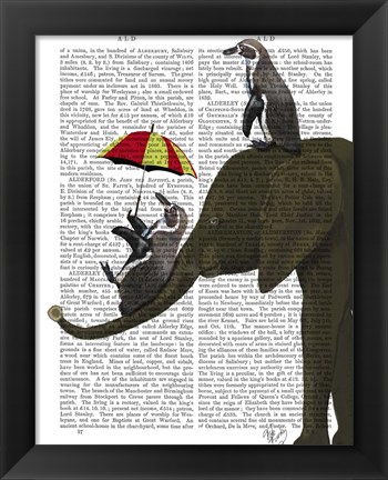 Framed Elephant and Penguin Print