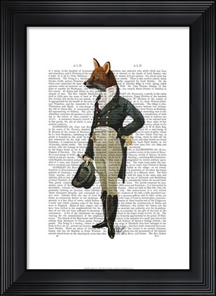 Framed Dandy Fox Full Print