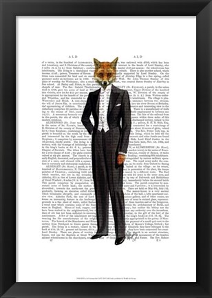 Framed Fox In Evening Suit Full Print
