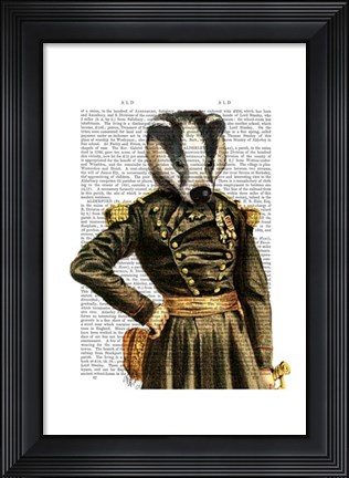 Framed General Badger Print