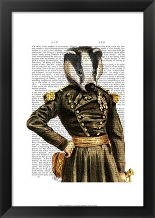 Framed General Badger Print