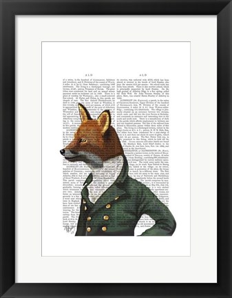 Framed Dandy Fox Portrait Print