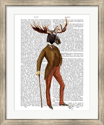 Framed Moose In Suit Full Print