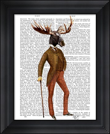 Framed Moose In Suit Full Print
