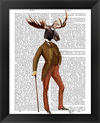 Framed Moose In Suit Full Print