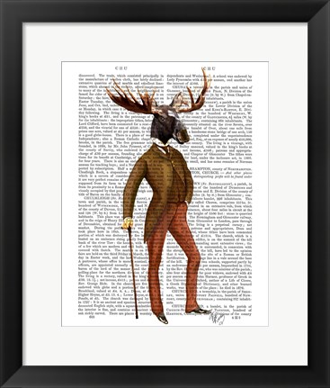 Framed Moose In Suit Full Print