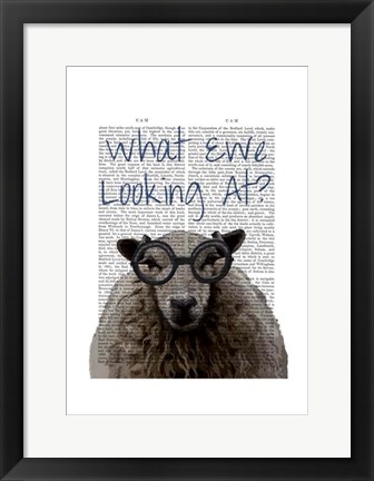 Framed What Ewe Looking At Print