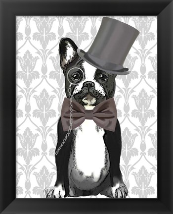 Framed Monsieur Bulldog Print