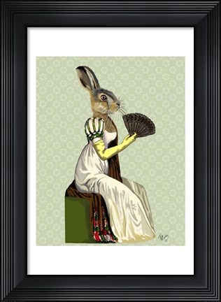 Framed Miss Hare Print