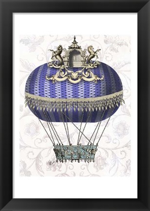 Framed Baroque Balloon With Temple Print