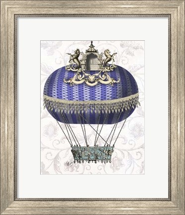 Framed Baroque Balloon With Temple Print