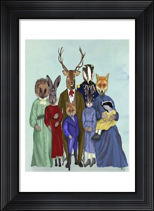 Framed Woodland Family Print