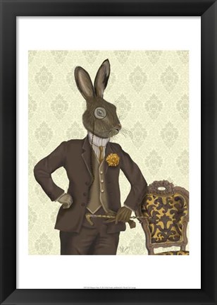 Framed Dapper Hare Print