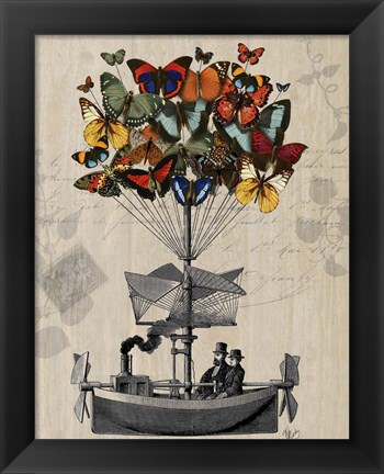 Framed Butterfly Airship Print