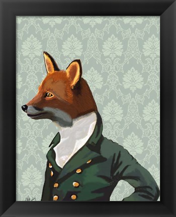 Framed Dandy Fox Portrait Print