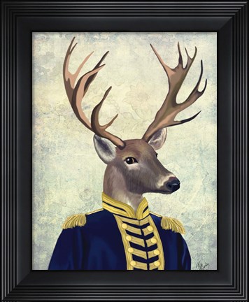 Framed Captain Deer Print